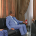 لقاء وزير الدّولة لدى رئيس الحكومة المكلّف بالوظيفة العمومية والحوكمة ومكافحة الفساد محمد عبّو برئيس الاتحاد التونسي للصناعة والتجارة والصناعات التقليدية سمير ماجول ونائب رئيس الاتحاد حمّادي الكعلي