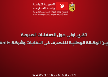 تقرير أولي حول الصفقات المبرمة بين الوكالة الوطنية للتصرف في النفايات وشركة Valis